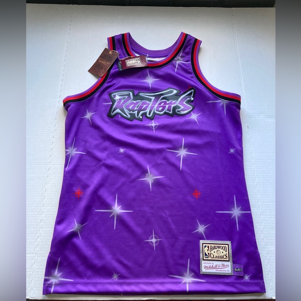 Mitchell & Ness Hardwood Classics Toronto Raptors NBA Airbrushed Knit Jersey M